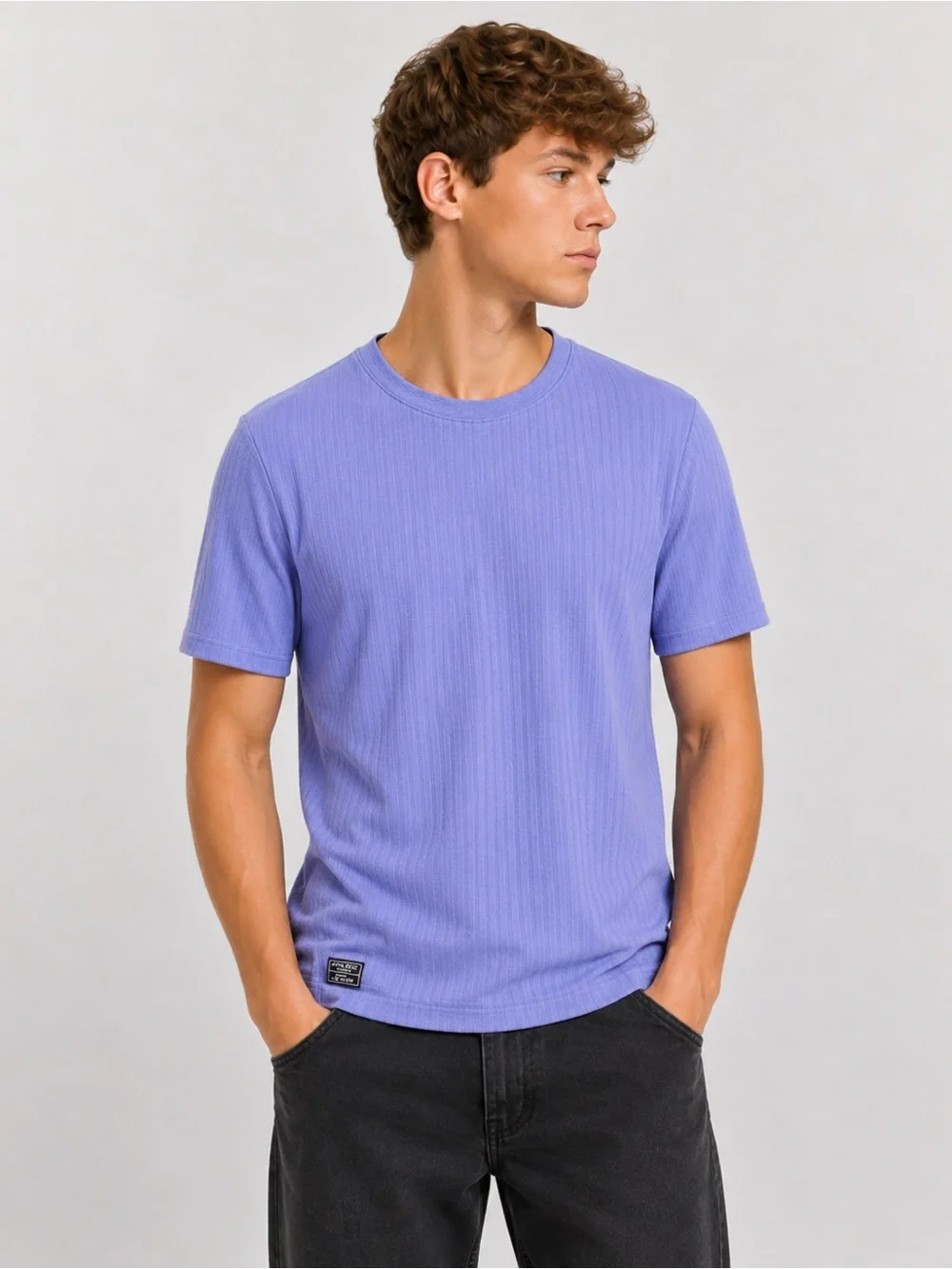 Athletic Works Light Blue Short Sleeve Crew Tee